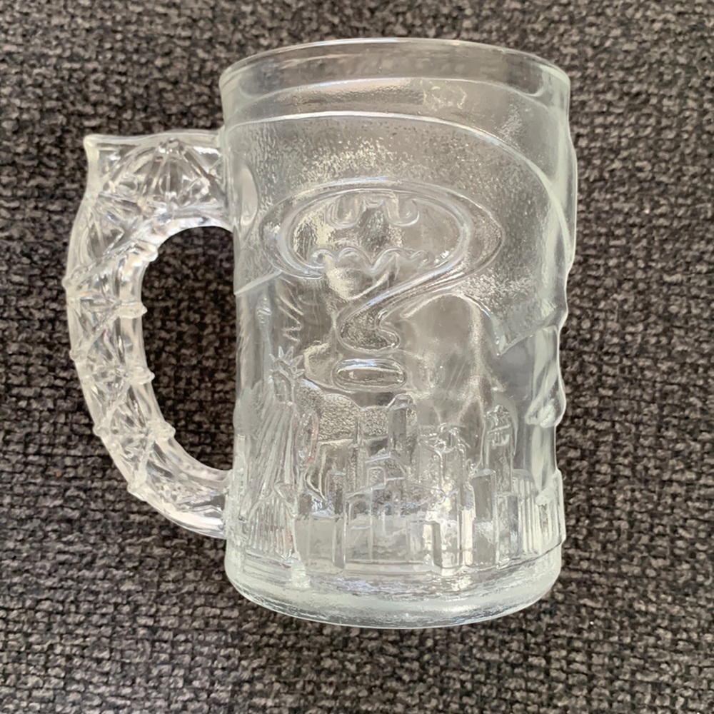 Batman mug/Cup McDonalds  1995 Collectible Glassware